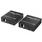 hdmi poe网络延长器150米IR红外+独立3.5音频 LQ560POE